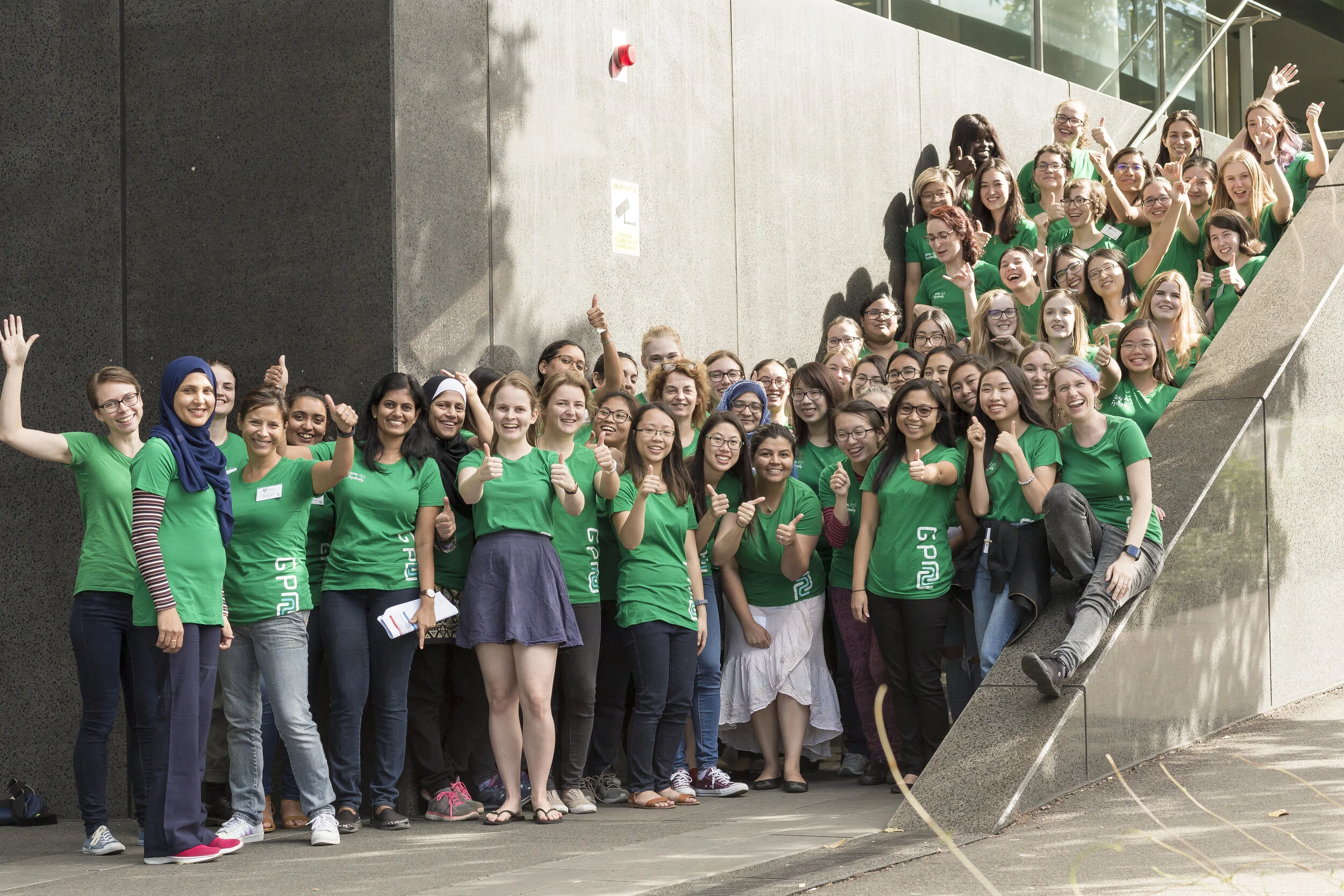 Girls’ Programming Network participants learning together