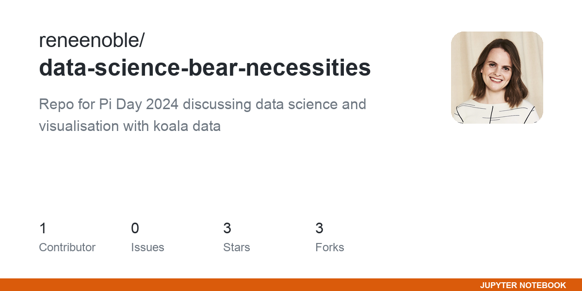 GitHub preview for the koala data project